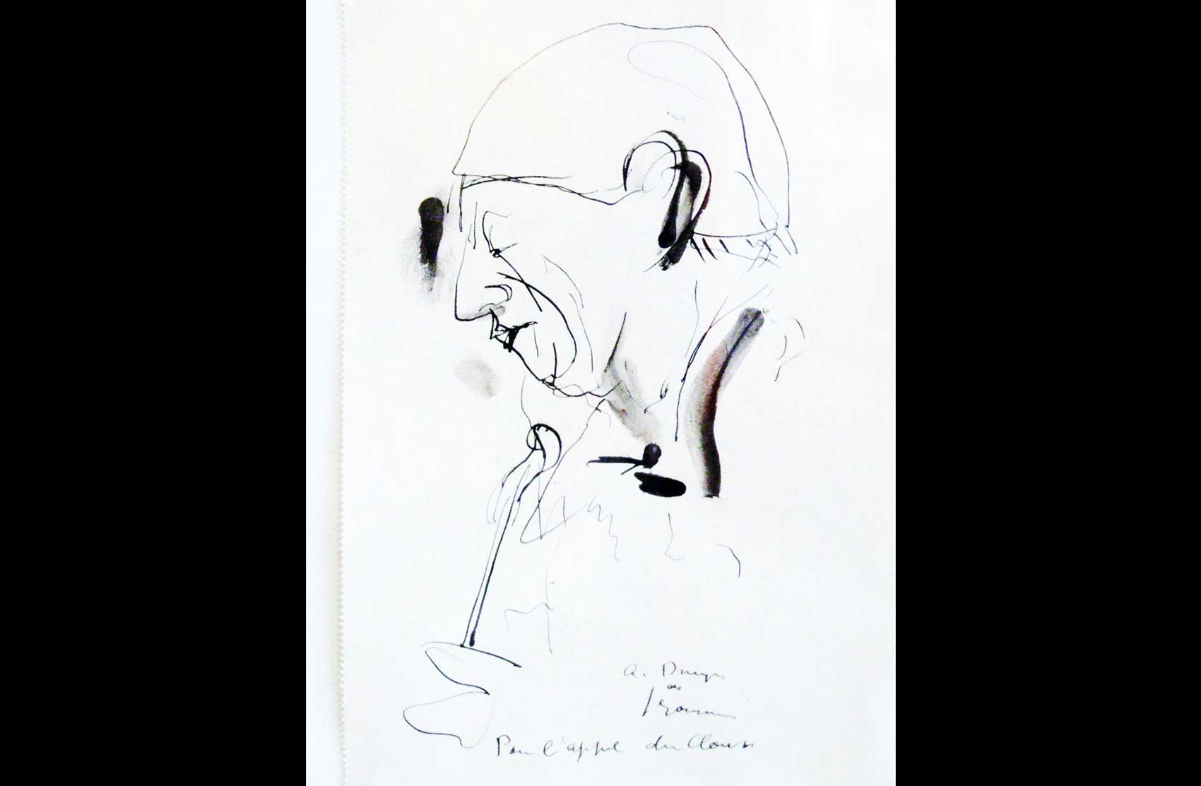 Disegno raffigurante Grock · Collezione privata Dr Alain Frère
